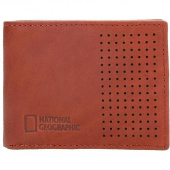 Cartera piel hombre americana CRATER rojo