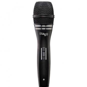 Micrófono Dinámico Cardioide Profesional Stagg SDM90 con Conexión XLR de 3 Pines para Voz e Instrumentos
