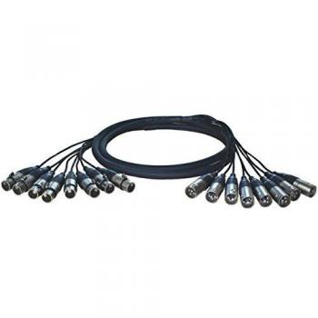 Alva 8x XLR Male to 8x XLR Female Multi-Core Breakout Cable - 5 Meters