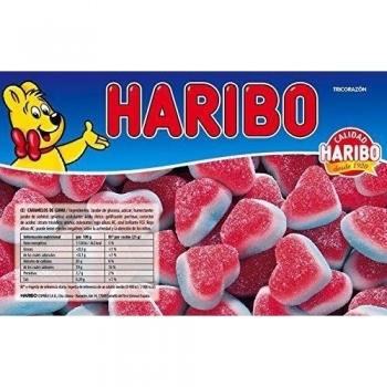Haribo Tricorazon - Dulces de Goma en Forma de Corazón - 1 kg