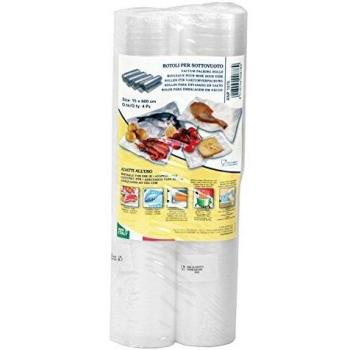 Rollos de Vacío Magic Vac 15 cm x 6 m, Paquete de 4, Transparente