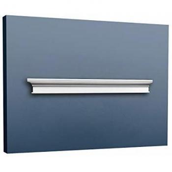 Elemento decorativo pedimento D400, clásico, blanco, 127 cm
