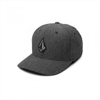 Volcom Stone Tech Xfit - Gorra de béisbol para Hombre, Hombre, Gorro de béisbol, D5512007, Carbón Oscuro, Large/Extra-Large