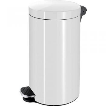 Contenedor de residuos con pedal Kaiserkraft, 20 litros, 450 x 300 mm, blanco