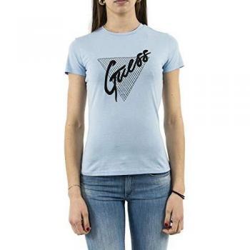 Guess SS Cn tee Camiseta de Tirantes, Azul