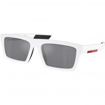 Prada Linea Rossa PS02ZSU 17S40A Anteojos de Sol para Hombre Blancas, Lentes de Sol Para Hombre Blancos, Gafas de Sol para Hombre Blancas