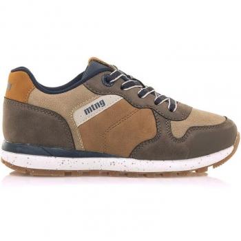 Zapatillas deportivas Mustang Kids Casty marrón para niño, modelo 48795, estilo running, con refuerzo