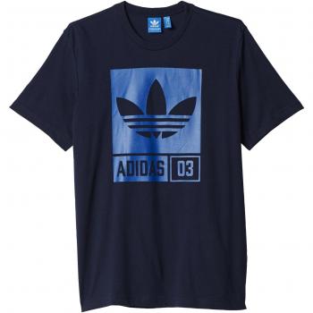 adidas Str Grp Tee - Camiseta para hombre, color azul / gris , talla 2XL