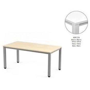 MESA EXECUTIVE DE ROCADA 180X80 CM COLOR BLANCO/BLANCO