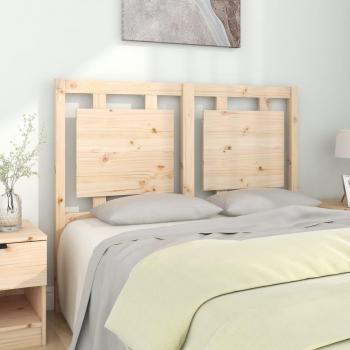 Cabecero de cama 125,5x4x100 cm madera maciza de pino