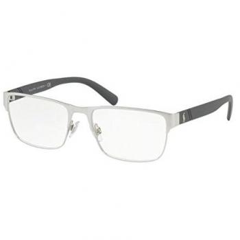 Polo Ralph Lauren 0PH1175, Monturas de Gafas para Hombre, Matte Brushed Silver, 56