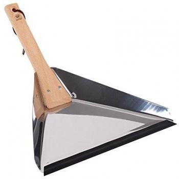 Redecker Triangular Dustpan, Stainless Steel