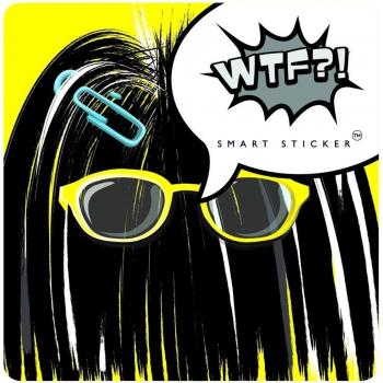 WTF LOG-04 - Etiqueta engomada con Logos