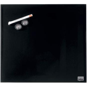 Pizarra de Cristal Magnética Nobo Diamond Negra 30x30 cm