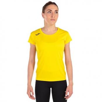 Camiseta de running Joma Record II manga corta mujer amarilla