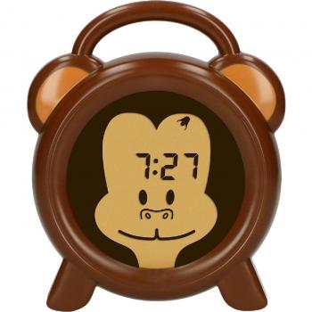 Reloj Despertador con Entrenador de Sueño, Luz de Noche y Mono