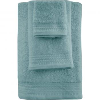 Eiffel Textile Juego de Toallas Calidad Rizo 400 gr, Algodón Egipcio 100%, Aguamarina, Tocador Lavabo y Sabana, 3 Unidades