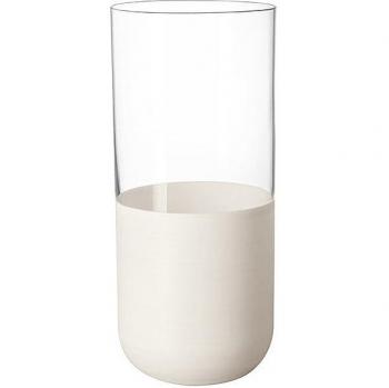 Vasos Altos de Cocktail Villeroy & Boch Manufacture Rock Blanc, Set de 4, Cristal Transparente, 0.3 L