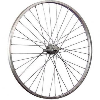 Rueda trasera de bicicleta 26 pulgadas Shimano KTBE110 con freno contrapedal plateado