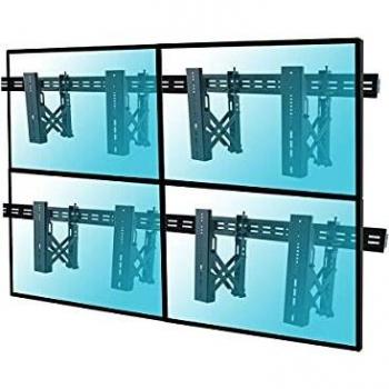 Soporte Videowall KIMEX para 4 Pantallas de TV de 49-65 con Sistema Push Pull VESA 600x400 Máx 45Kg