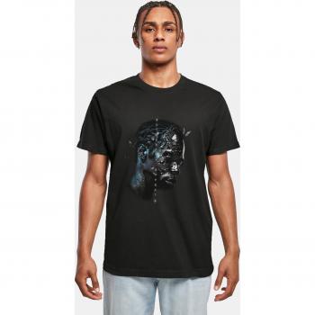 Camiseta de Manga Corta Negra con Efecto Mariposa Mister Tee