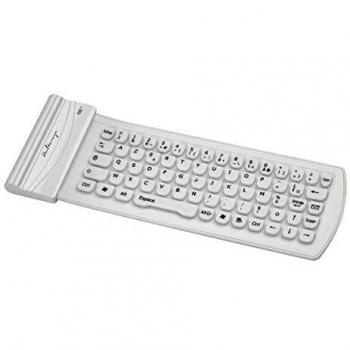 Mini Teclado Bluetooth de Silicona Halterrego Blanco