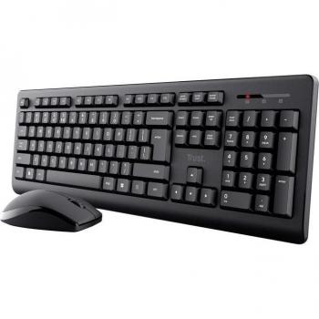 Teclado y Ratón Inalámbrico Trust Primo QWERTY Inglés de EE. UU. Negro