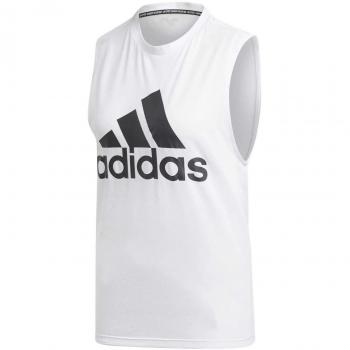 adidas W Mh Bos Tank Camiseta sin Mangas, Mujer, White/Black, 2XS