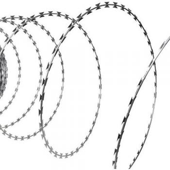 Concertina Razor Wire, Galvanized Steel, 100 m