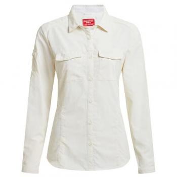 Craghoppers NosiLife Adventure Women's Long Sleeve Shirt III in Sea Salt
