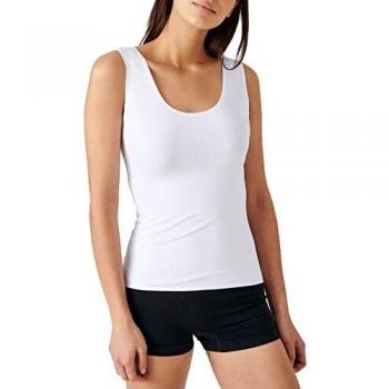 Damart Débardeur Camiseta sin Mangas, Blanco