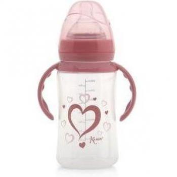 Kiokids Biberón con Asas Rosa 240ml