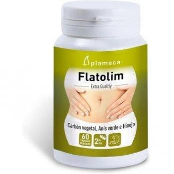 PLAMECA - Flatolim, para el Bienester Digestivo, Con Anís Verde, Hinojo y Carbón Vegetal, para Digestiones Pesadas y para Eliminar Exceso de Gases, con Activos Naturales - 60 Cápsulas Vegetales