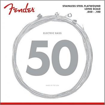 Fender 9050ML Stainless Steel Flatwound Long Scale Bass Strings 50-100
