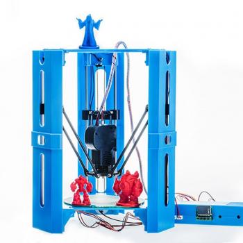 Natood 3d Printer Three-Dimensional High-Precision Home Desktop-Level Small 3D Printer Diy Creative Toy Model 3D Printer 26 * 24 * 30cm Power 20W , blue