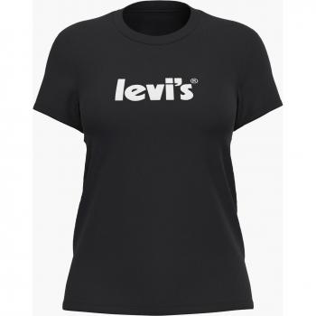 Levi's Women's Black Cotton T-Shirt - Size Large