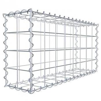 Gabiona Espiral 80 cm x 40 cm x 20 cm, Malla de 10 cm x 10 cm, Fabricada en Alemania