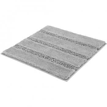 Alfombra de Baño Monrovia 60x60 cm Gris, Antideslizante, Lavable, Microfibra, Suitable para Suelos con Calefacción