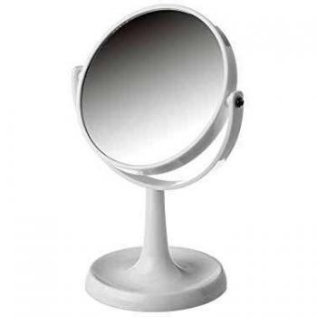 Espejo de 3 aumentos Blanco de plástico Moderno para Cuarto de baño de 15 cm Fantasy - LOLAhome