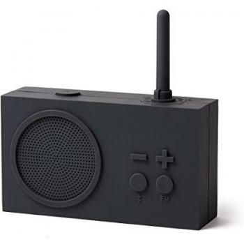 Lexon TYKHO 3 FM Radio + Bluetooth Altavoz Gris Oscuro