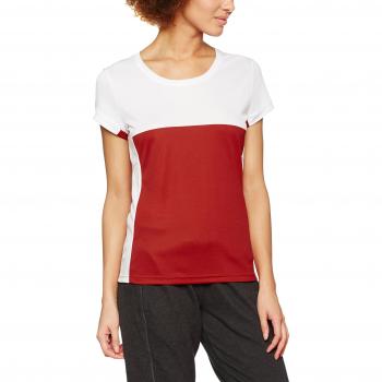 Adidas T16 CC Camiseta para Mujer, otoño/Invierno, Unisex, Color Rojo/Blanco, tamaño Medium