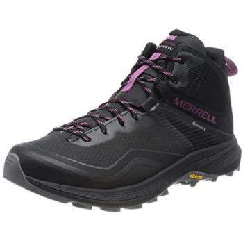 Merrell MQM 3 Mid GORE-TEX Botas de Senderismo para Mujer, Color Negro/Fucsia, Talla 42.5 EU