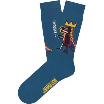 Calcetín Jimmy Lion Basquiat Pez Dispenser Azul