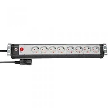 Brennenstuhl Premium-Line regleta de enchufes 19 para armario rack con 8 tomas de corriente y clavija IEC