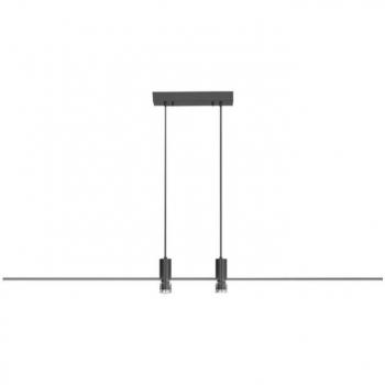 Lámpara Colgante LED 19W Diseño Moderno 80x115cm Color Negro 4000K