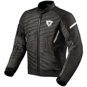 Chaqueta textil para motocicleta REV'IT! Torque 2 H2O Negro-Blanco 3XL