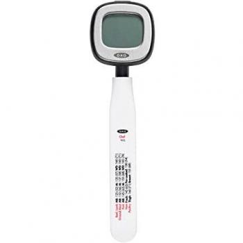 Termómetro Digital Instantáneo de Cocina OXO Good Grips - Precisión del Chef, Negro Metálico, 25.4 x 10.9 x 1.8 cm