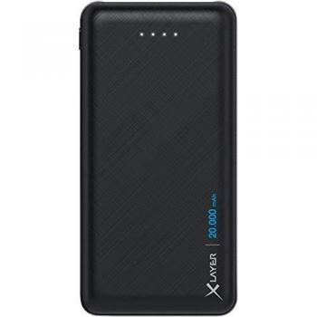 Powerbank Micro 20000mAh Xlayer - Batería Externa Rápido Carga Polímero de Litio Negra