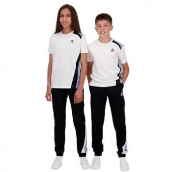 Camiseta de Manga Corta Le Coq Sportif Graphique N°1 Infantil Blanco Puro y Azul - Talla 8
