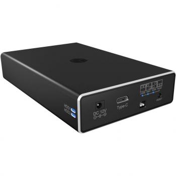 ICY BOX IB-RD2253-C31 Carcasa de disco duro/SSD Negro 2.5 con conexión USB-C y velocidad de transferencia de hasta 10 Gbps